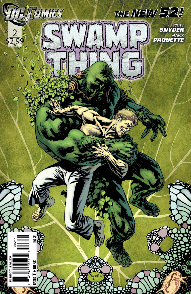 DC Comics New 52 Swamp Thing #2 (2011) written by Scott Snyder and art by Yanick Paquette.